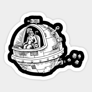 Space Yeti (white) Sticker